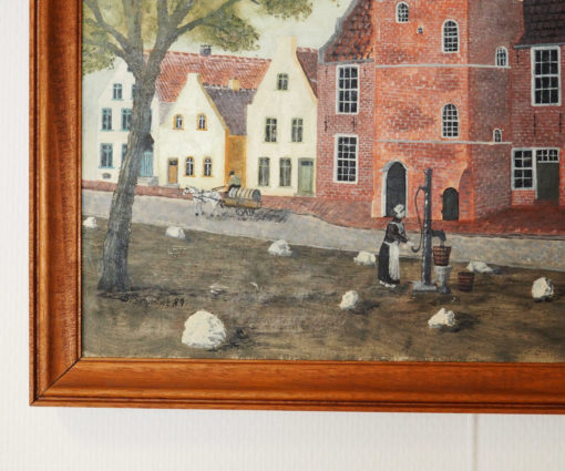 Gemälde Schmidt Teemuseum in Norden, signiert – Bild 2