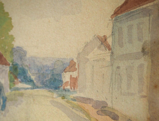 "Le Retour la travail - 1915" Zurück an die Arbeit  Aquarell. 1. Weltkrieg Französische Soldaten – Bild 5