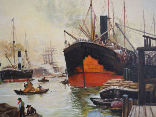 Pfeiffer "Hamburger Hafen nach Kriegsende. Segeldampfer und Dampfschlepper" – Bild 3