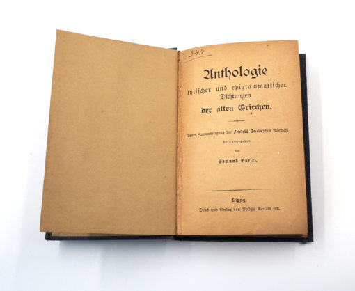 Edmund Boesel: "Anthologie lyrischer und epigrammatischer Dichtung der alten Griechen" – Bild 2