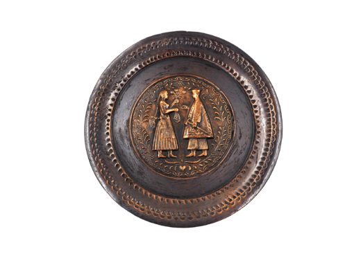 Bauernteller Kupfer Wandteller