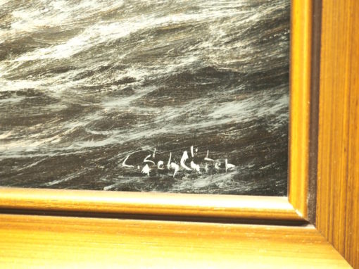 Lothar Schlüter "Hochsee" Ölgemälde – Bild 2