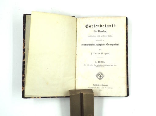Hermann Wagner  Gartenbotanik für Schulen insbesondere solche größerer Städte  1868 – Bild 3