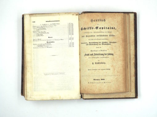 H. Tecklenborg  Handbuch für Schiffs-Capitaine  (1856) – Bild 4