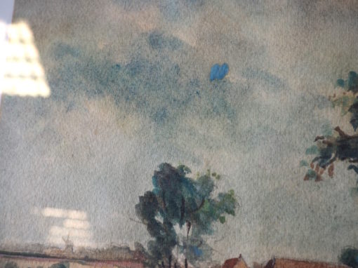 Meinhard Uttecht Ostfriesische Landschaft Aquarell – Bild 5