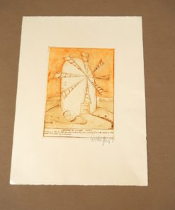 Kurt Mühlenhaupt Windmühle in Spanien - handsigniert