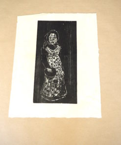 Willem Grimm Mädchen mit Maske - handsigniert