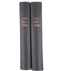 VDI Zeitschrift 1963 Jahrgang 105 in 2 Bänden