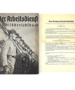 Hrsg. Arbeitsführer Herbert Erb Der Arbeitsdienst Ein Bidlerbuch + Blatt Das Reichsarbeitsdienstgesetz