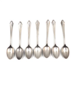 7 Silber Esslöffel monogrammiert