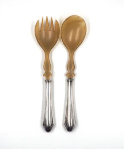 Salatbesteck 800 Silber mit Horn